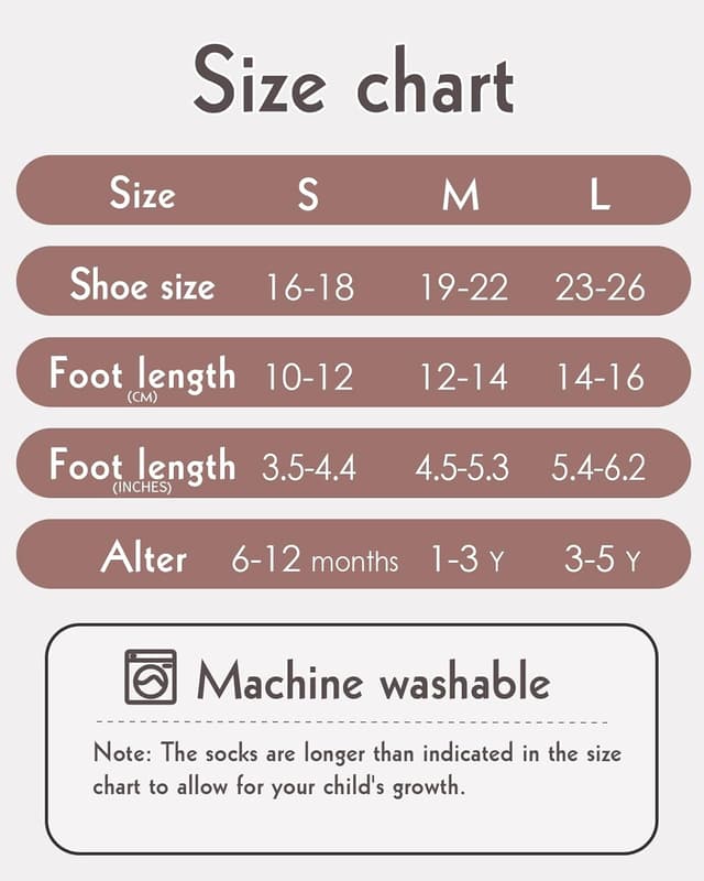 Detalle de Kyopp 5/10 Paar Baby-Socken mit ABS-Noppen und Tiermotiven (Crew Socks, Baumwolle)