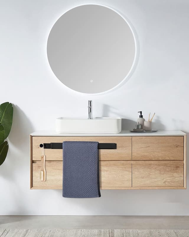 Thumbnail 4 de LIVEHITOP Handtuchhalter Schwarz 43,5 cm