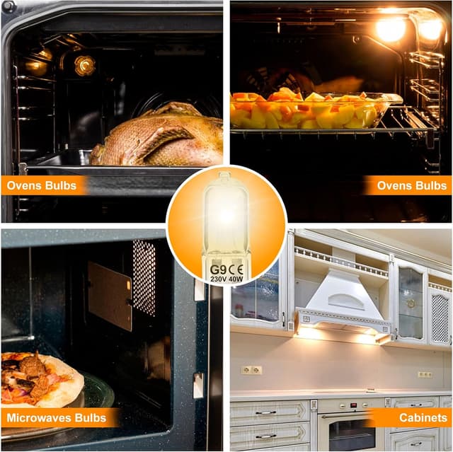 Detalle de G9 Halogen bulbs 40W 2700K, 12 pack