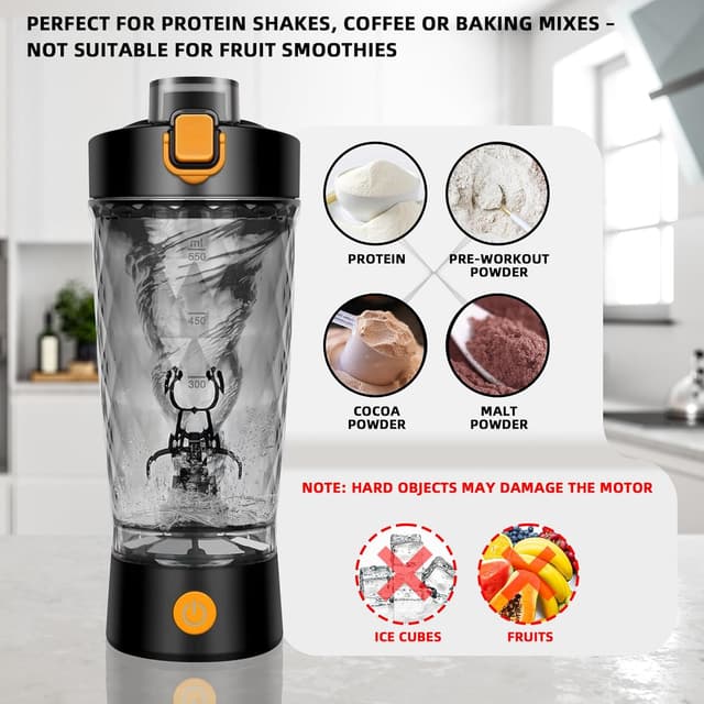 Thumbnail 6 de Electric Protein Shaker Bottle 550ml 🥤