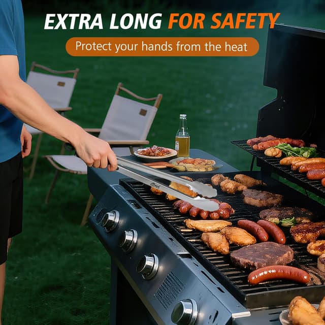 Detalle de HOTEC Küchenzange Edelstahl 40,6 cm