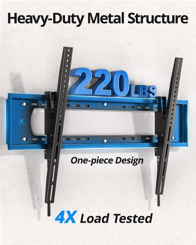 Detalle 2 de 85–100 inch Heavy Duty Tilt TV Wall Mount Bracket (Up to 220 lb) with Ultra-Slim Low-Profile Design