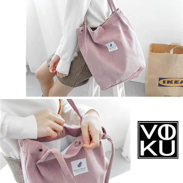 Detalle 2 de Jutebeutel Vintage Blumen Groß aus Canvas