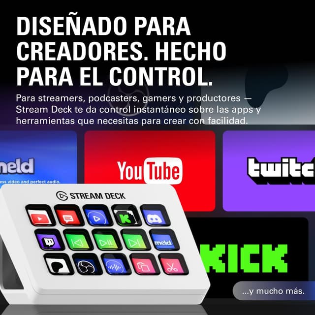 Detalle 2 de Elgato Stream Deck MK2 White 15 teclas