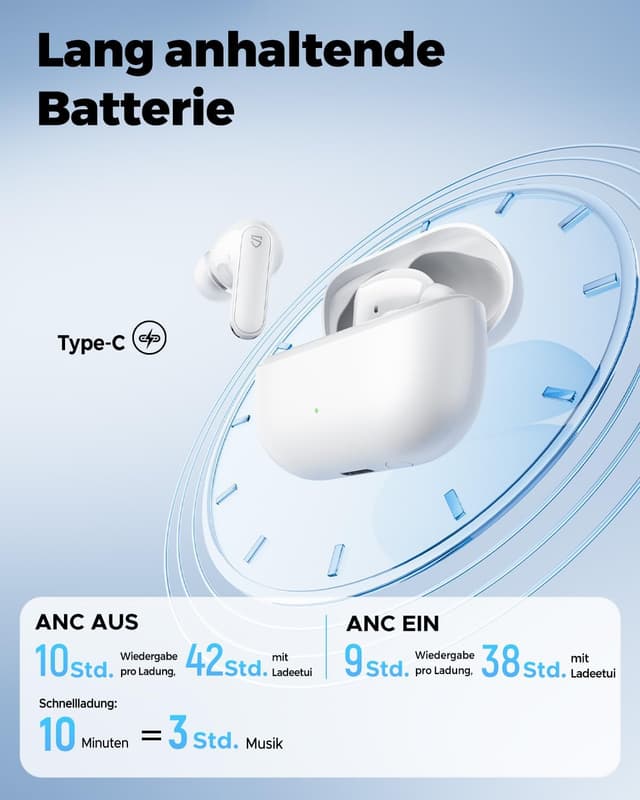 Thumbnail 4 de SoundPEATS Q3 Pro In Ear Kopfhörer 42H Spielzeit