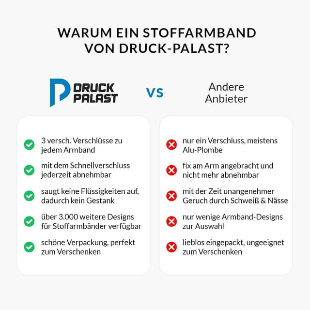 Thumbnail 5 de Druck-Palast Goa Stoffarmband 30 Tage 💍