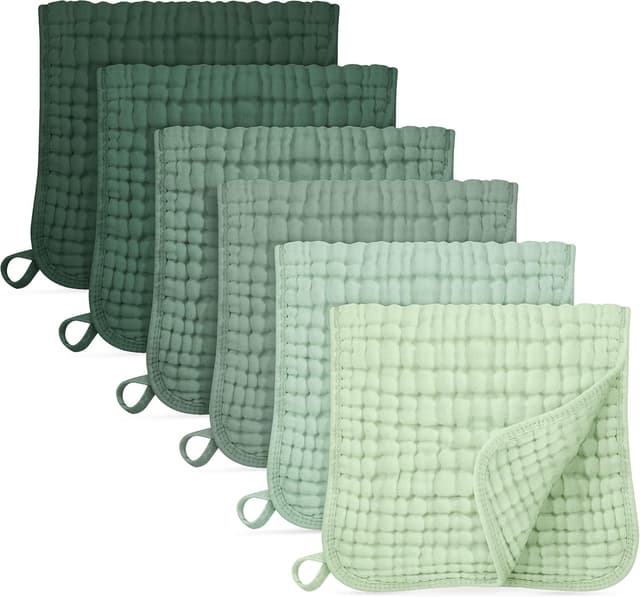 Detalle de Unnivoll muslin burp cloths 50x25cm 6 pack