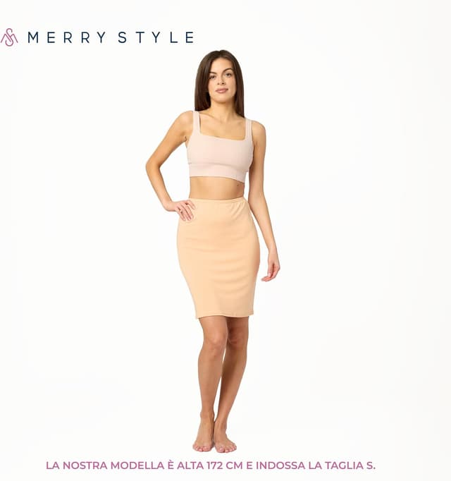 Detalle de Merry Style sottogonna donna MS10-204: comfort e copertura sotto ogni gonna