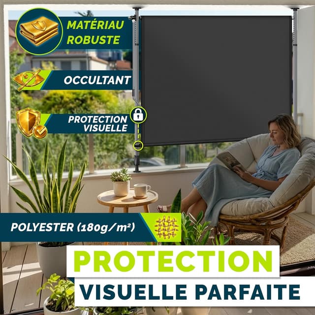 Thumbnail 2 de tillvex Store vertical 100 x 310 cm anthracite đ