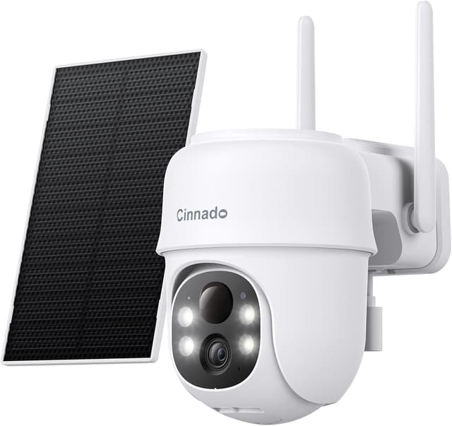 Detalle de Cinnado Solar Security Camera 2K with PIR detection