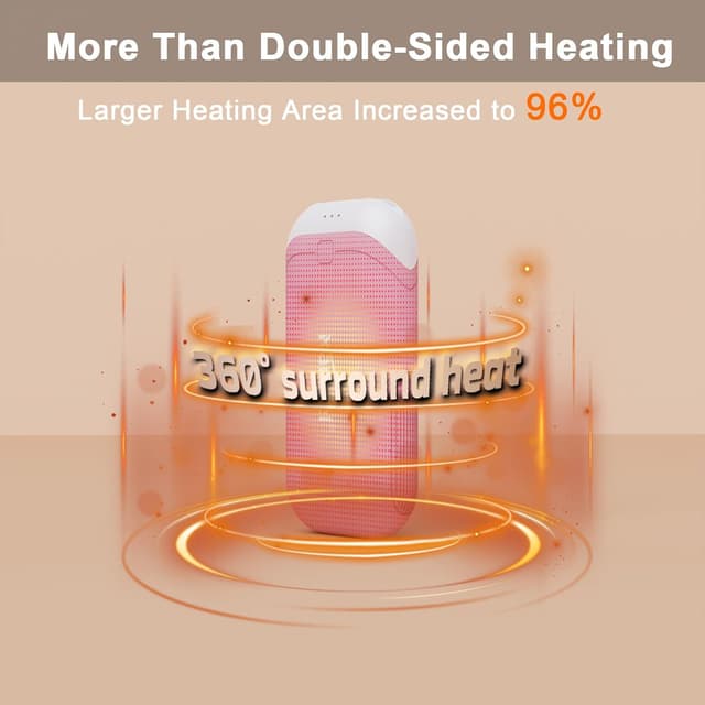 Detalle 2 de KARECEL Chauffe-mains rechargeable en silicone (lot de 2) 10 000 mAh, chauffe-par-dessus USB