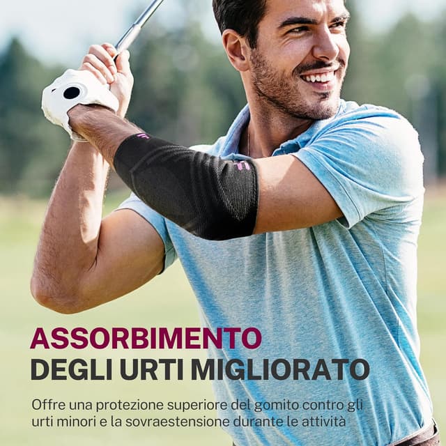 Thumbnail 4 de Fitomo Tutore Epicondilite Gomito 2 cuscinetti