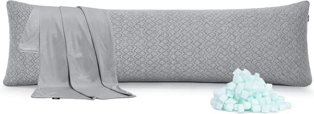 Thumbnail 6 de Rainmr Extra Long Memory Foam Body Pillow (21 x 72 inches) with Cooling Cover