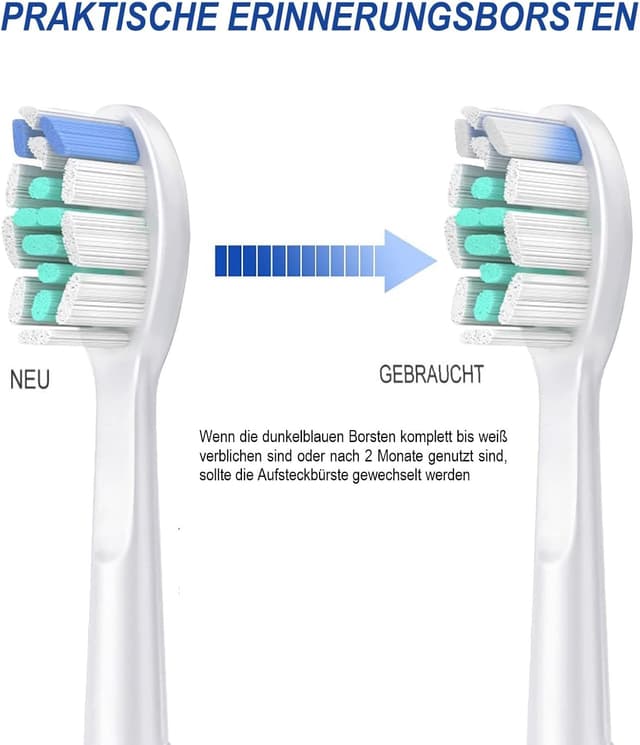 Detalle 2 de aismaili Aufsteckbürsten für Philips Sonicare, 16 Stück
