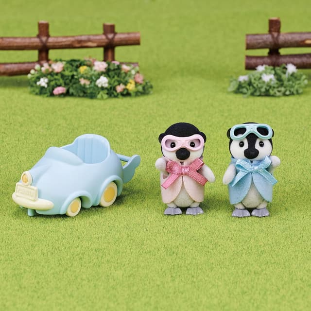 Detalle de Les jumeaux Pingouin Sylvanian Families: set con pinguini Pearl e Rocky