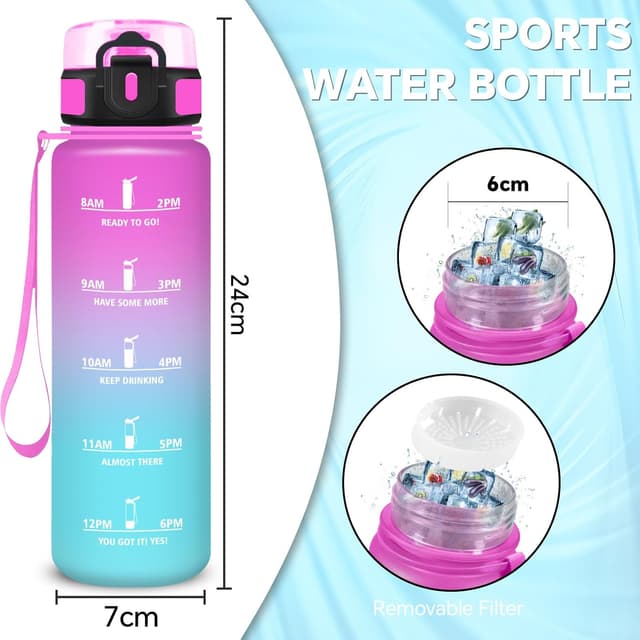 Thumbnail 4 de Botella Infantil 500ml con Filtro y Tapa a Prueba de Fugas