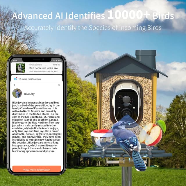 Thumbnail 4 de oddkont Bird Feeder with Camera 2K smart feeder