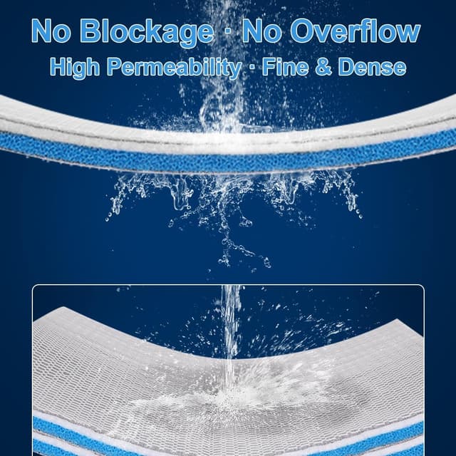 Detalle 2 de APXEL Aquarium Filter Media Sponge Pad (Multi-Layer Foam Filter Floss) – 30 x 40 x 1.5 cm