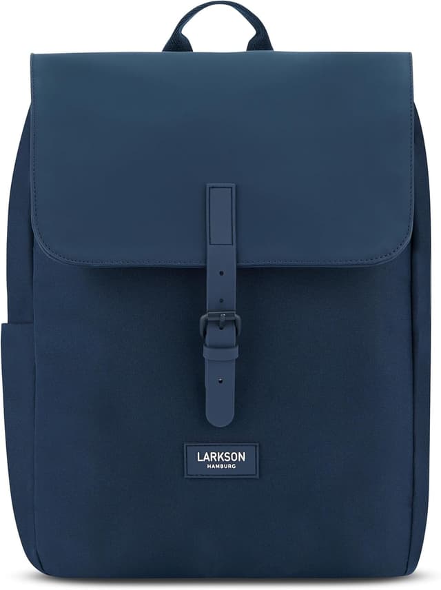 Detalle de LARKSON Ida zaino zainetto donna blu con porta PC fino a 13 pollici (PET riciclato, idrorepellente)