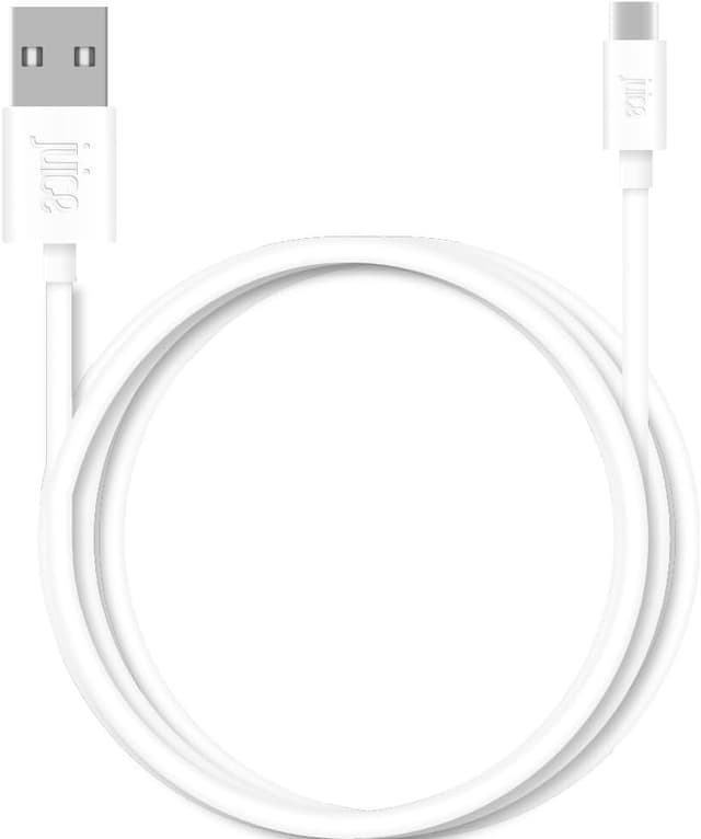 Detalle 2 de Juice USB-C 3m Charger & Sync Cable (White) for Samsung Galaxy S20/S10/S9/S8, Huawei P30/P20, Apple iPad 2020 & more