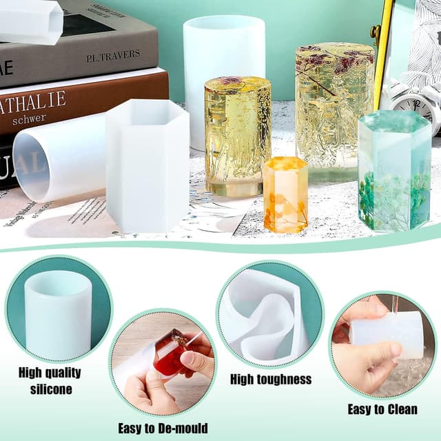 Thumbnail 3 de LBING Silikon-Kerzenformen 6 Stück – Kerzengießform 🕯