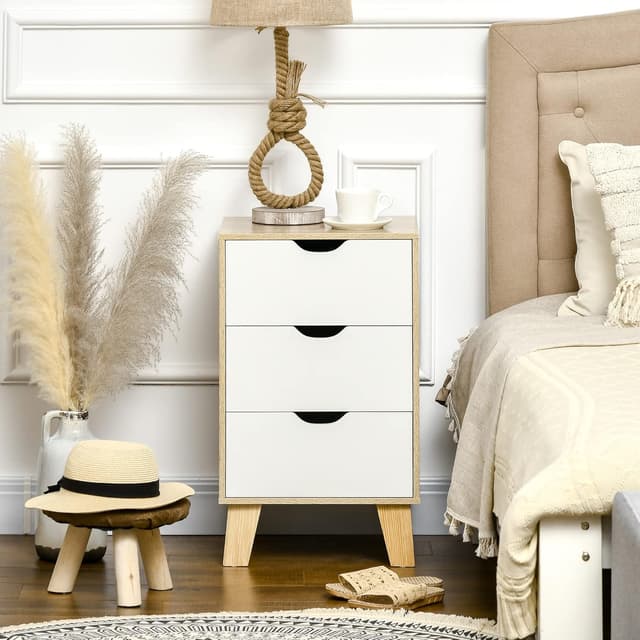 Thumbnail 6 de HOMCOM Cómoda 3 Cajones 40x35x68,5 cm