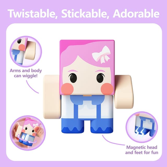 Thumbnail 3 de GobiDex Magnetische Bausteine Figuren 8 Stück