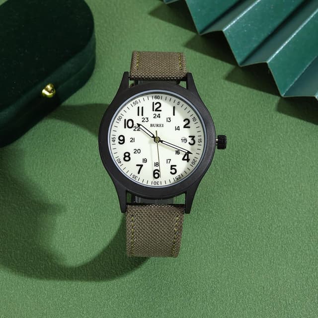 Thumbnail 2 de BUREI Montre Militaire 40 mm