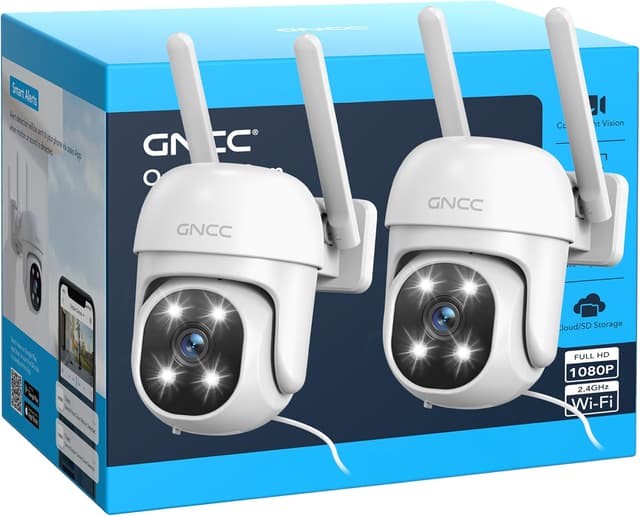 Detalle de GNCC GK2 Kit 2 Telecamera Wi‑Fi Esterno 1080P