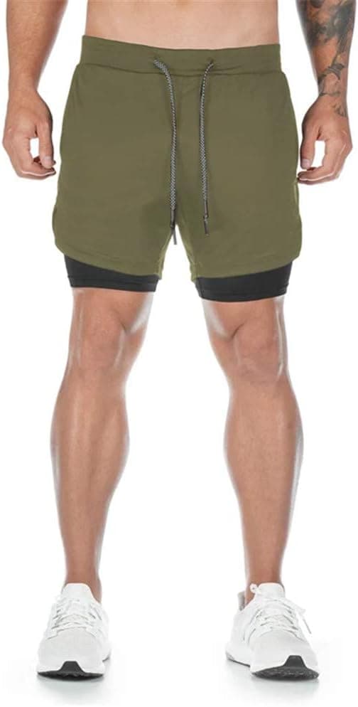 Detalle 2 de Superora Herren 2-in-1 Laufshorts Sport Shorts mit 4 Taschen