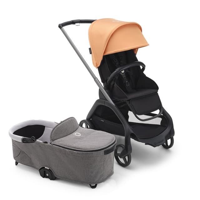 Imagen de Bugaboo Dragonfly carro bebé con capazo y capota coral en OfertitasTOP
