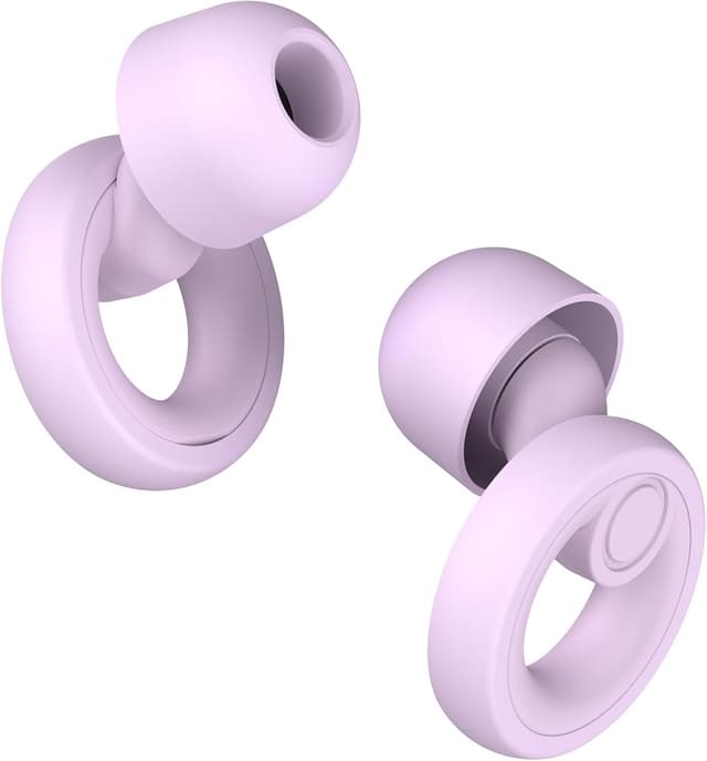 Detalle de Jayine reusable silicone concert & sleep ear plugs (SNR 30dB) with removable tips in XS/S/M/L – Purple