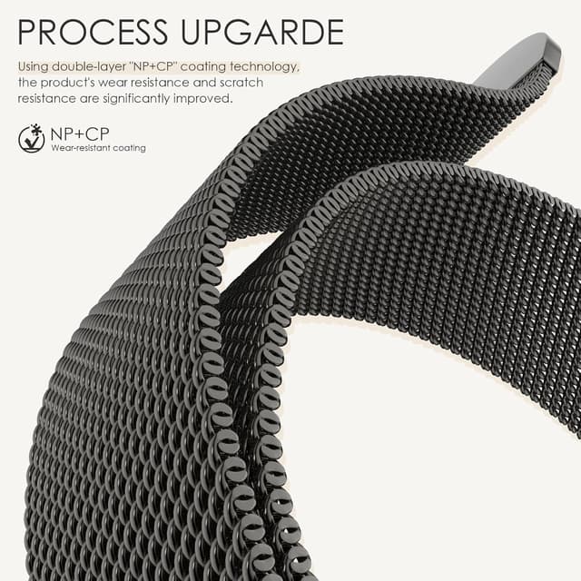 Thumbnail 2 de Original Milanese Loop Magnetic Metal Strap Compatible with Apple Watch 38–49mm (Women & Men)