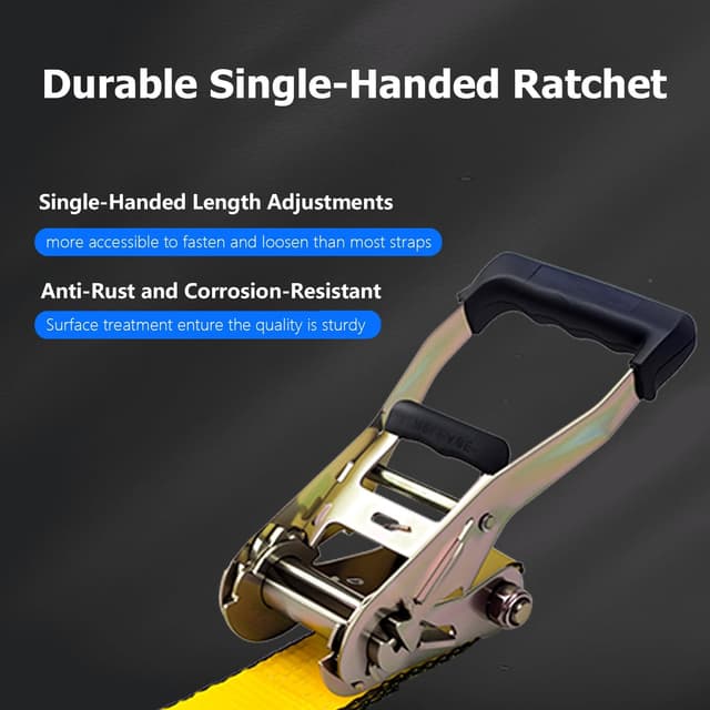 Thumbnail 3 de 2 Inch Ratchet Straps 20ft 🛠