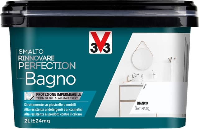 Thumbnail 3 de V33 Smalto Rinnovare Bagno Grigio Tortora 0,75 L