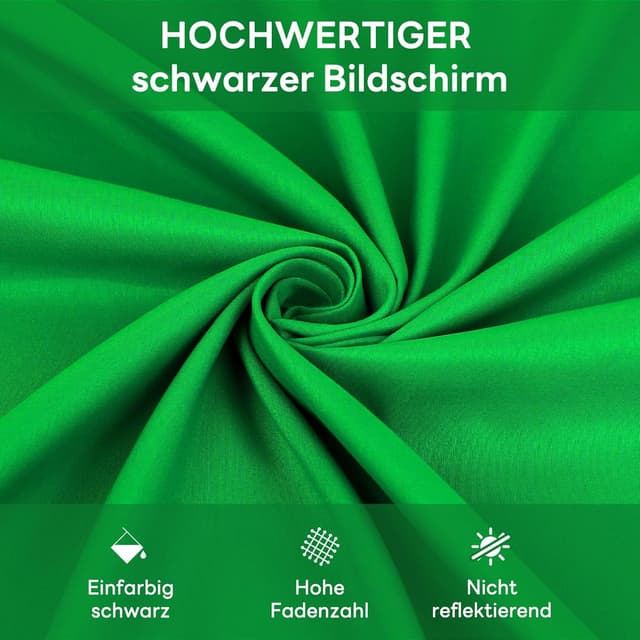 Thumbnail 1 de Heysily Greenscreen 2 x 3 m für Streaming