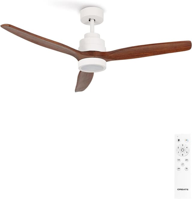 Detalle de CREATE WINDSTYLANCE NATURAL WOOD ventilador de techo