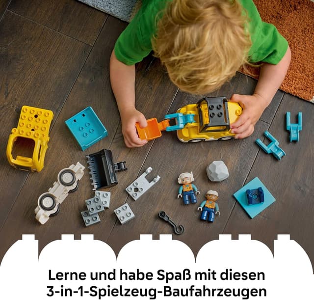 Detalle 2 de LEGO DUPLO 3-in-1 Baufahrzeuge 10475 ab 2