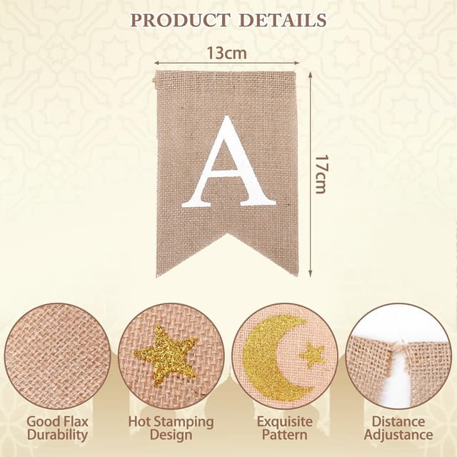 Thumbnail 1 de GADITIEK Ramadan Decorations 3 Pc Banner Set