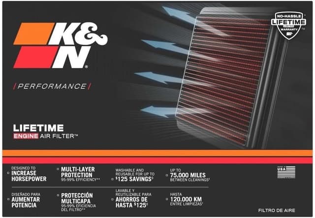 Thumbnail 1 de K&N 33-2059 Filtro de aire 50.000 millas