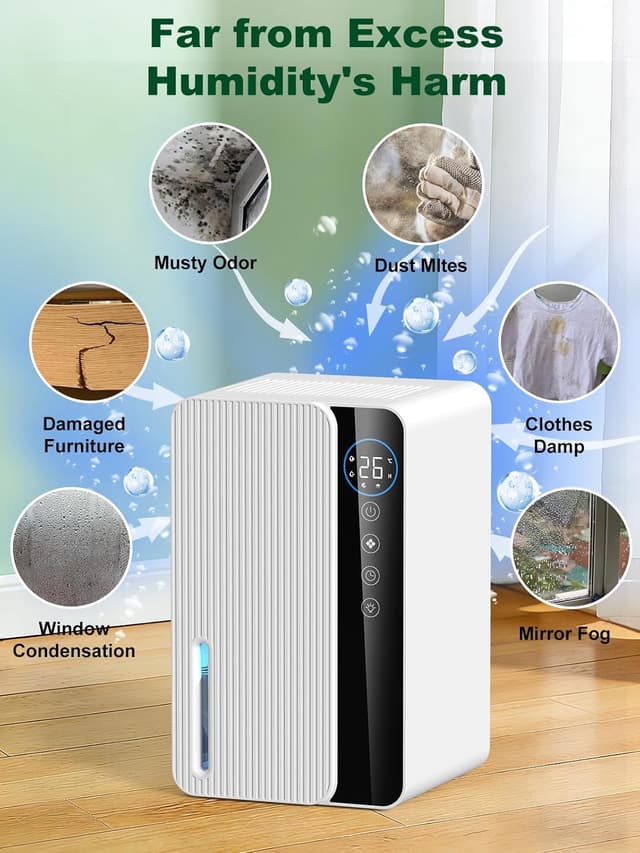 Thumbnail 5 de 1.8L Portable Dehumidifier for Bedroom
