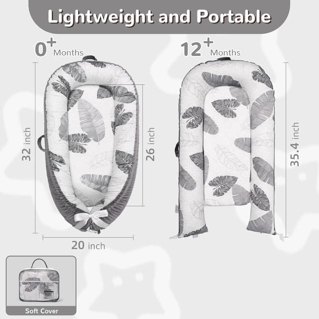 Detalle de EAQ Baby Nest Pod 0–12 months baby lounger