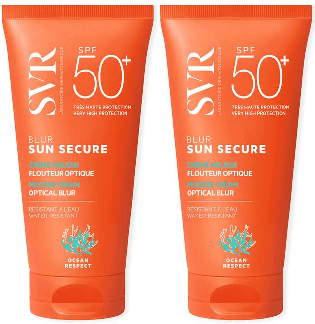 Imagen de SVR Sun Secure Blur Mousse SPF50+ - 2x50 ml ☀ en OfertitasTOP