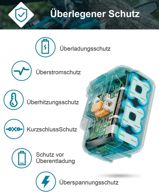 Thumbnail 5 de Abeden BL1850 Ersatzakku 5500mAh