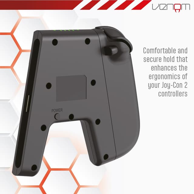 Detalle de Venom Switch 2 Joy-Con Spiel- & Ladegriff