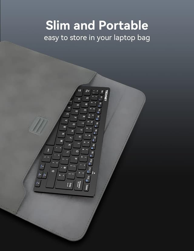 Thumbnail 5 de TECKNET 2.4G Wireless Keyboard 12-month battery ⌨