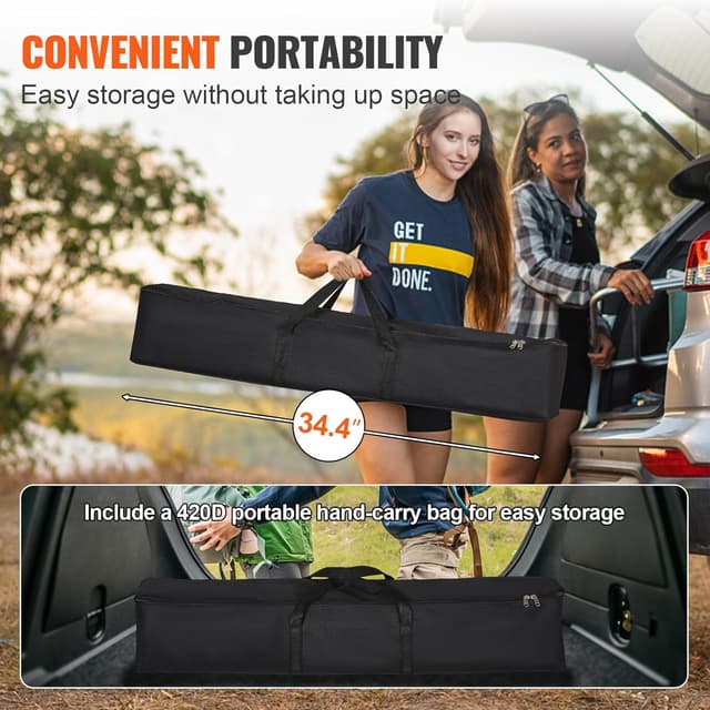 Detalle de VEVOR Projector Screen with Stand (120 inch, 16:9) for Outdoor Movie Nights