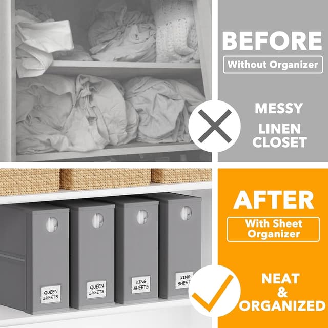 Detalle 2 de SpaceAid Bed Sheet Organizers 12.8 in