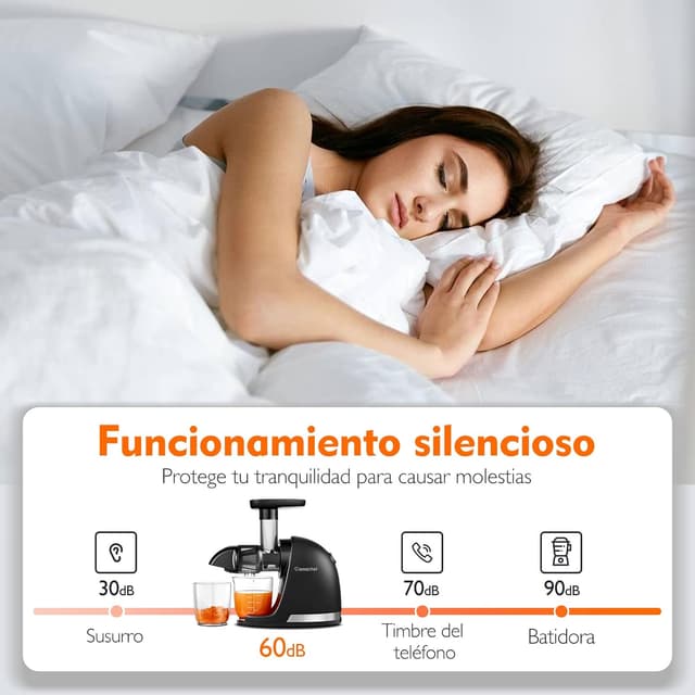 Thumbnail 6 de AMZCHEF Licuadora prensado en frío 🍏 - Extractor de zumos