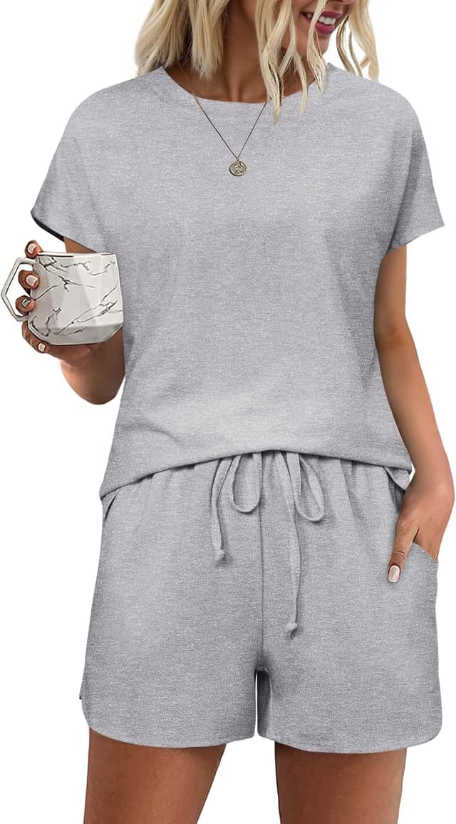 Thumbnail 6 de Bresdk Pigiama Donna Cotone Estivo Due Pezzi